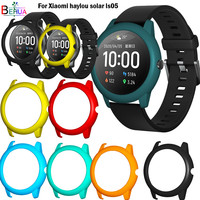 PC Protective Case Cover For Xiaomi haylou solar ls05 Smart watch Replacement hard Protection cases bumper wristband Accessories