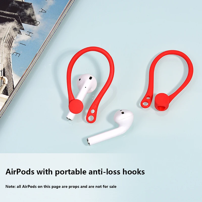 2PCS New Mini Anti-Drop Bluetooth Wireless Earphone Ear-Hook Earphone Protective Case Sports Anti-Lost Ear Hook for Air-Pods