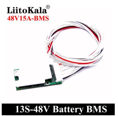 E-bike battery 13S 48V Li-ion Lithium Cell 15A 18650 Battery Protection BMS PCB Board Balance