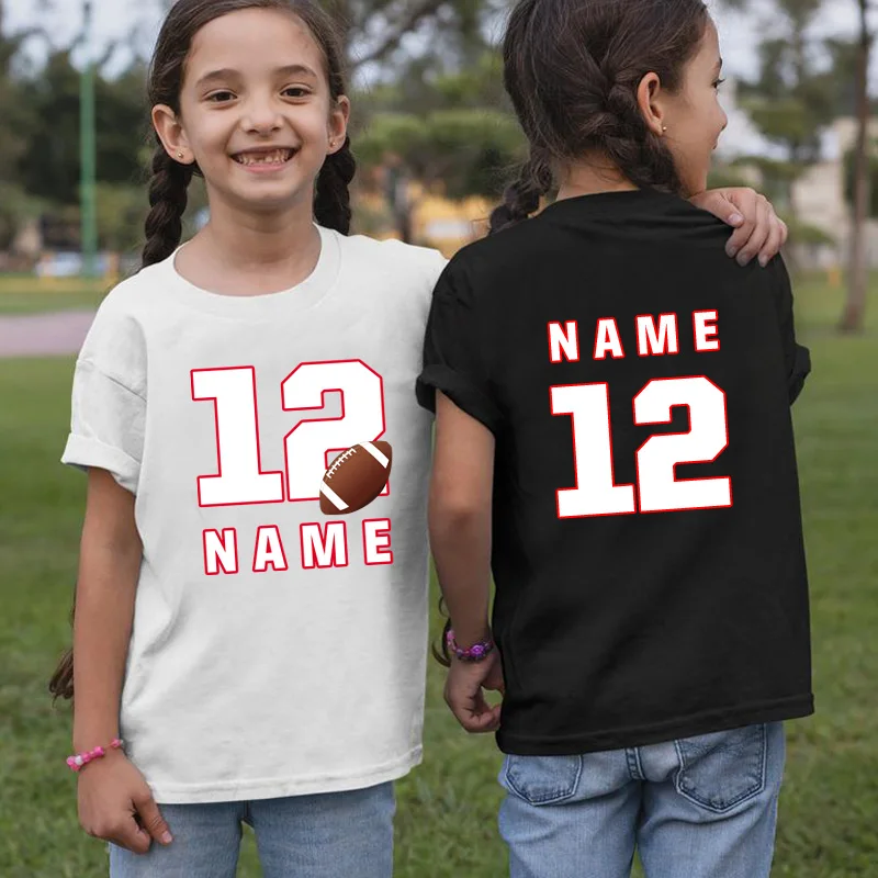 

Customized Print T Shirt Kids Tees Baby Birthday T Shirt Your Own Design T-shirts School Shirt for Boys Girls Clothes Children's