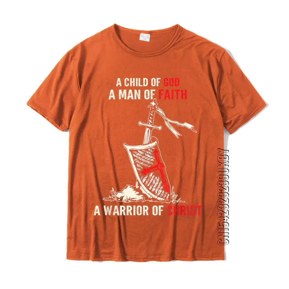 I Am A Child Of God A Warrior Of Christ Knight Templar Tee T-Shirt Cotton Tops & Tees Casual Oversized Casual Tshirts