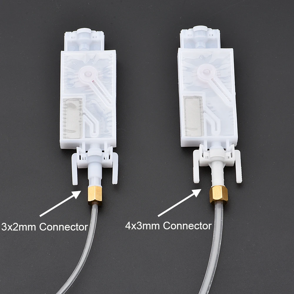 10PC DX5 DX7 ink damper for Mimaki JV33 JV5 CJV30 Galaxy for Epson XP600 TX800 eco solvent plotter printer dumper with connector