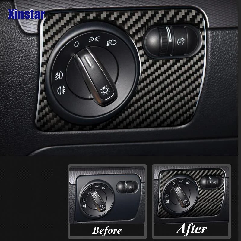 

100 Percent Carbon Fiber Car Interior Decoration Sticke For Volkswagen Scirocco 2009 to 2016