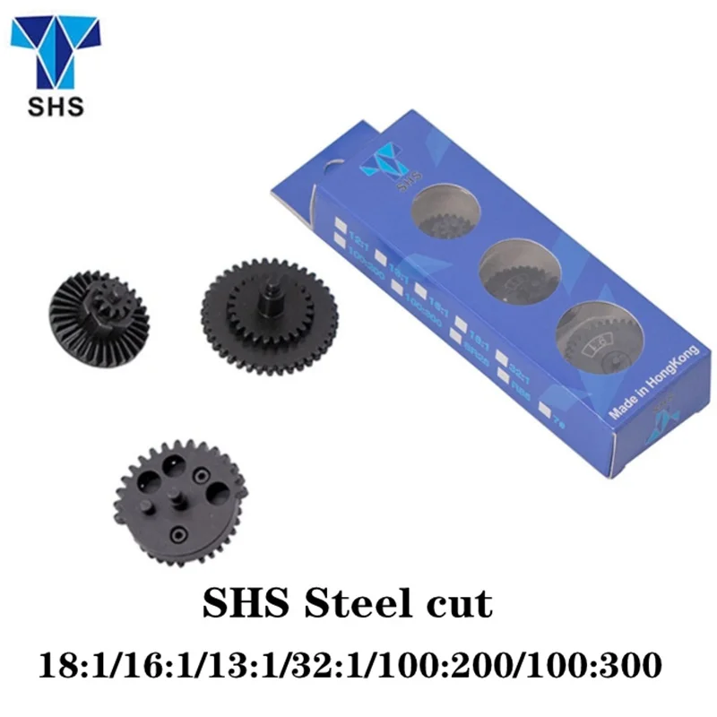 12/13/16/18/32:1 100:200/100:300 SHS Genuine Steel Cutting Teeth for AEG/M4/Ver.2/JM Gen.9/10/JINGJI SLR/416 Toy Upgrade