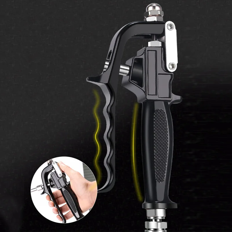 Imagem -05 - Pistola de Graxa Universal Cabeça Pneumática o Lubrificador Máquina de Graxa Elétrica Bico Grab Gun Bocal Acessórios Gerais de Alta Pressã