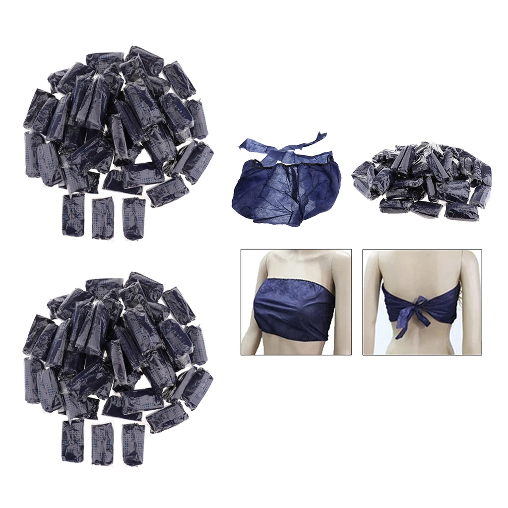 

100PCS Disposable Bra SPA Beauty Salon Massage Non-Woven Women Bikini Bras for Sauna Bath Room Hospital Hotel Traveling