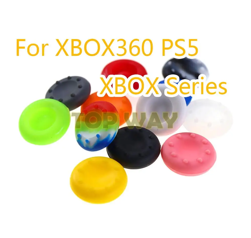 10PCS For PS4 Silicone Cap Thumb stick Thumb Stick Guards Cover Case Joystick Grip For PS5/PS3/PS2/XBOX360/Series/Switch Pro