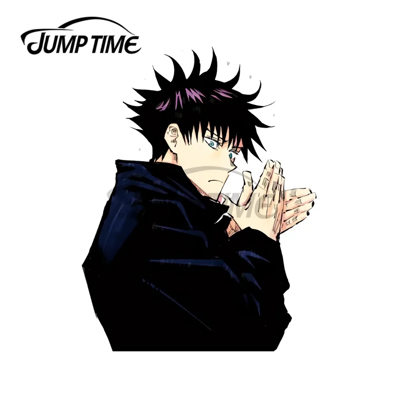 Автомобильные наклейки JumpTime 13x10,5 см, Megumi Fushiguro juютсу Kaisen манга, водонепроницаемые, устойчивые к царапинам, украшение на окно