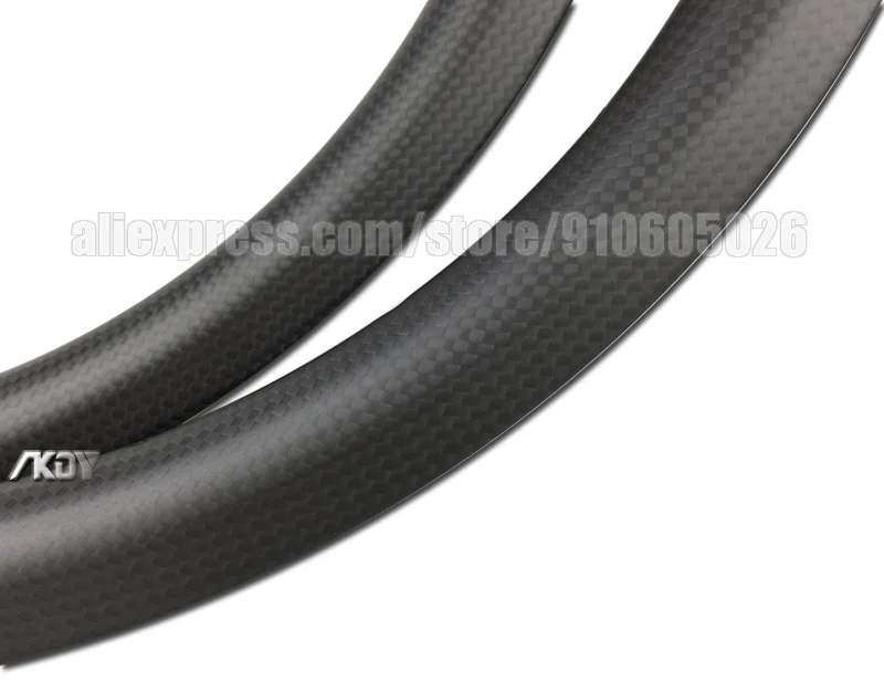 406 Carbon Rim Bicycle 25mm Depth 32mm Width 20 inch wheel Bike Disc Brake 24/28/32/36 Holes Tubeless Rim Size 20