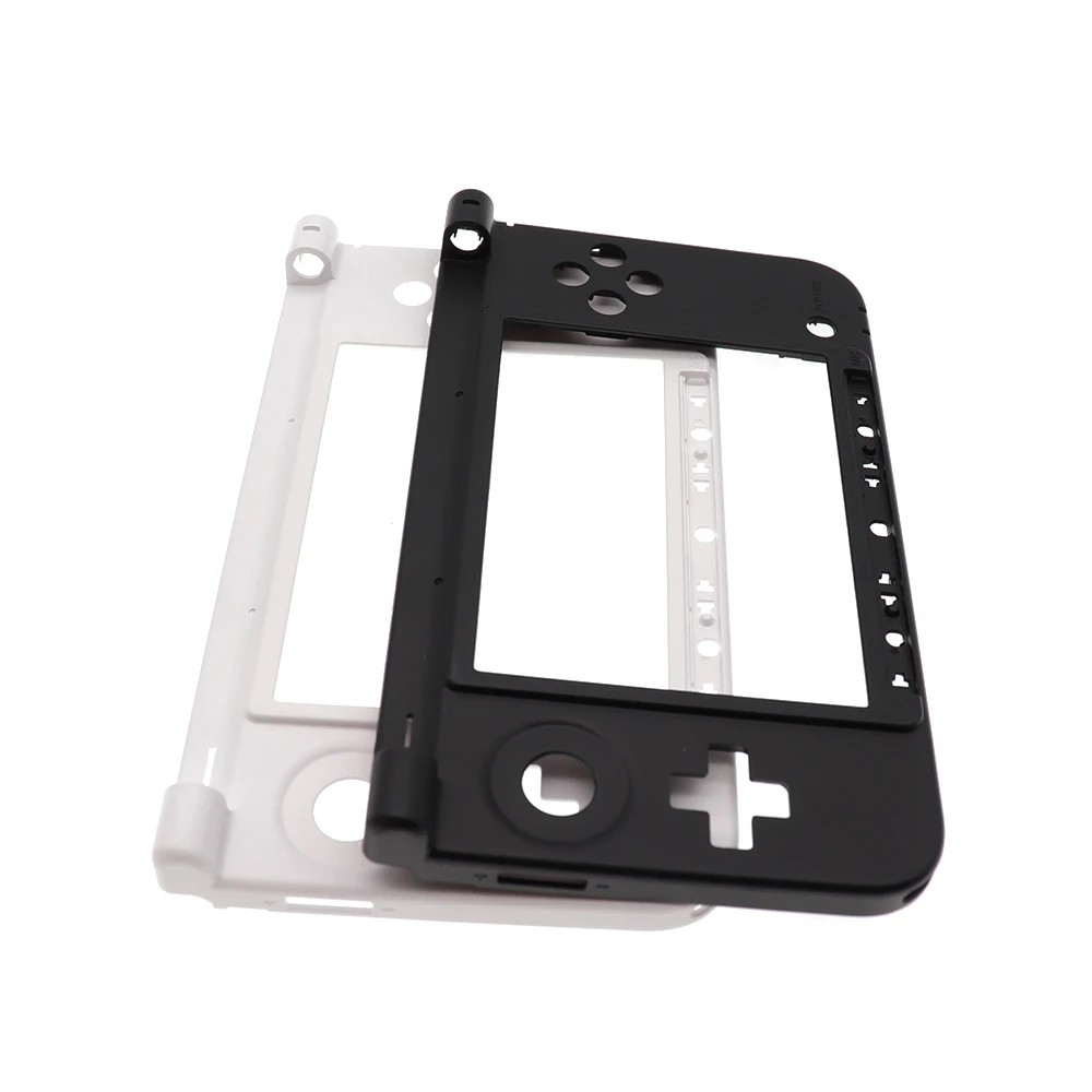 TingDong For Nintendo 3DS XL LL Replacement Hinge Part Black Matte Bottom Middle Shell Housing