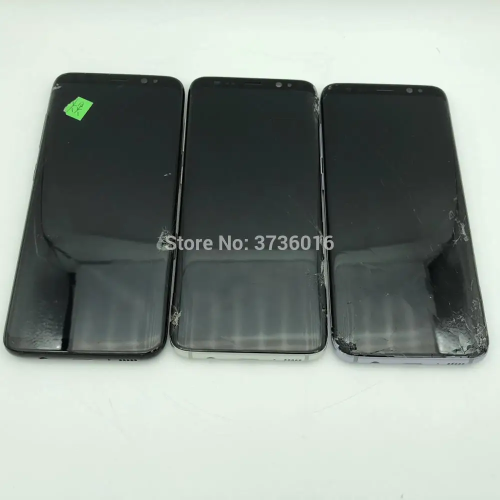 Practice LCD screen for samsung S9 plus to NOTE 10 black dot lcd touch working glass broken practicing repair LCD display
