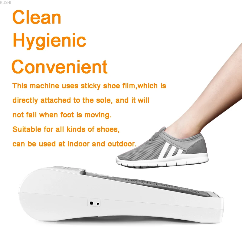 With 4-rolls Film Automatic Shoe Cover Machine No Electricity Sole Covring Machine Home Office Shoe Cover Membrane Dispenser