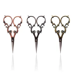 1Pcs Retro Stainless Steel Sewing Scissors Vintage Embroidery Scissors Tailor Scissor Styling Thread Scissor Yarn Shears