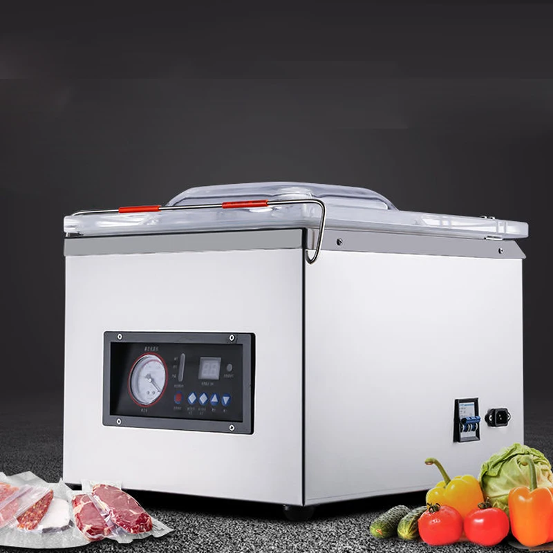 Table Vacuum packing machine Commercial Vacuum bag sealer Vacuum sealing Food Nut/Fruit/Meat Plastic bag Packaging printing date