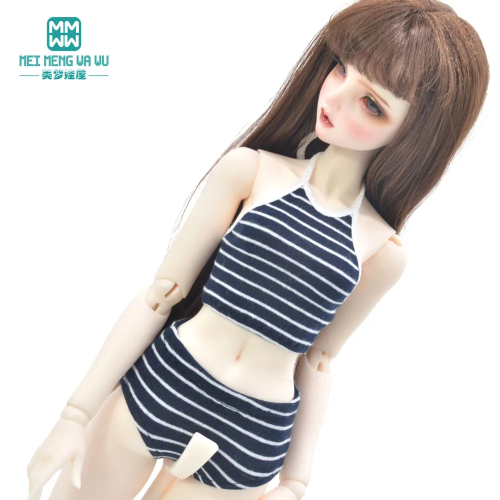 BJD Doll clothes 58-60CM 1/3 Fashion DD SD Dolls Toys Ball Jointed Doll Three-piece fashion striped underwear