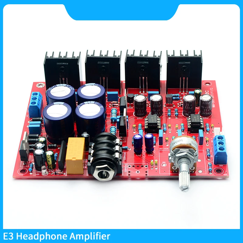 E3 Headphone amplifier Board MC33078 BD139 BD140 architecture audio earphone amplifiers ALPS potentiometer DIY KIT Sound System