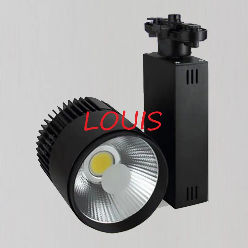 

40W COB LED Track Light 4 wires 3 Phase LED Rail Lamps LED Spotlight for Clothing Store Lights Industrial Lampada lighting