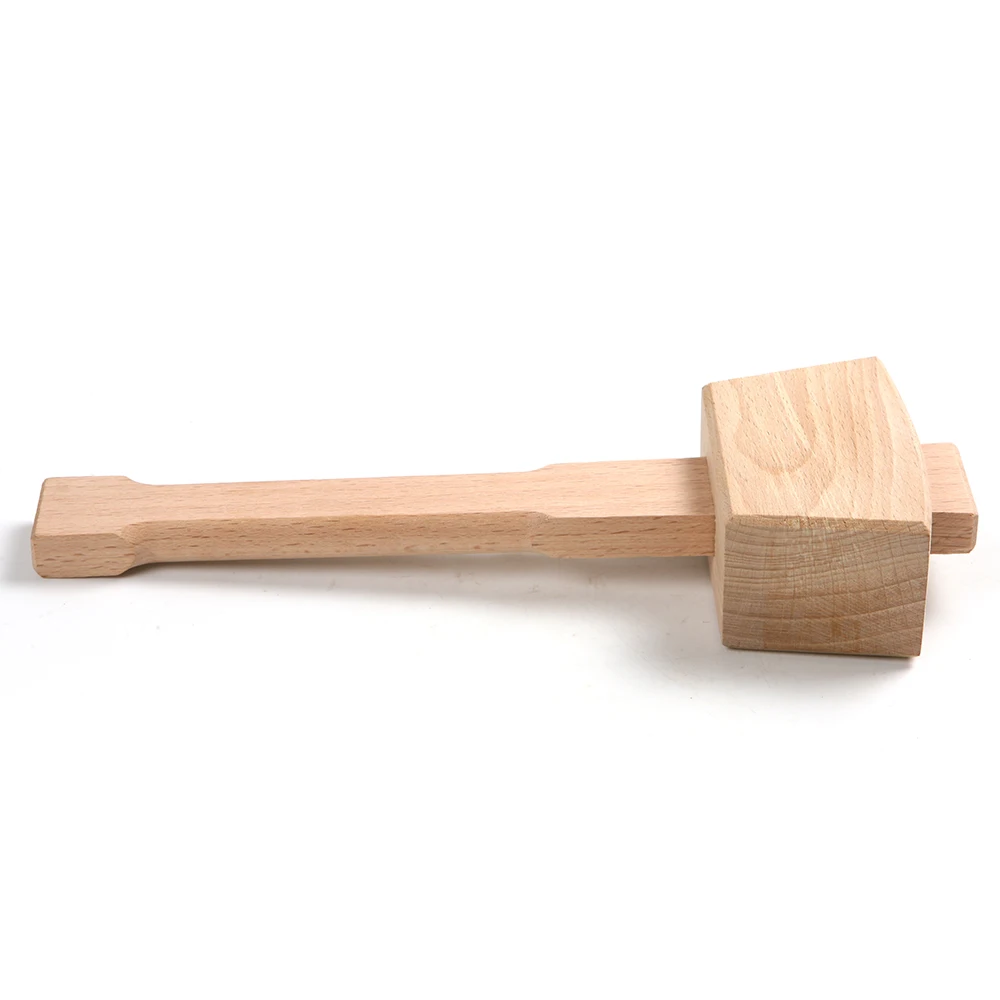 45mm Beech Solid Hardness Carpenter Wood Wooden Mallet Hammer Handle Woodworking