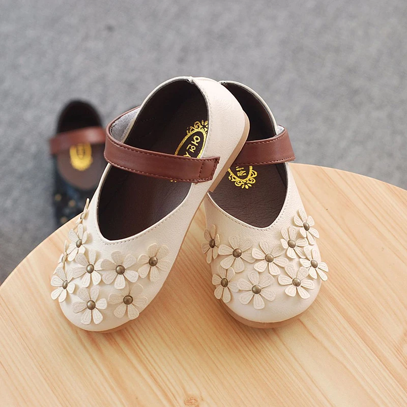 Summer Kids Shoes Fashion Flower Leathers Sweet Children Sandals For Girls Toddler Breathable Baby Girl Shoes