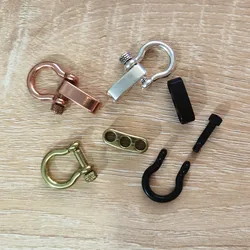 Vintage D-Shaped Survival Buckle Set Fasteners Suitable for Bracelet Key Chain Backpack Hanging Clasp DIY Jewelry Accessory