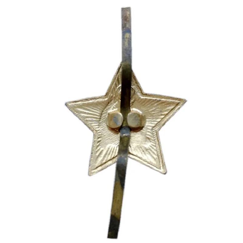 Soviet Union Golden Sickle Red Star Cockade Red Army Cap Decoration USSR CCCP Pentagram USSR Badge Original