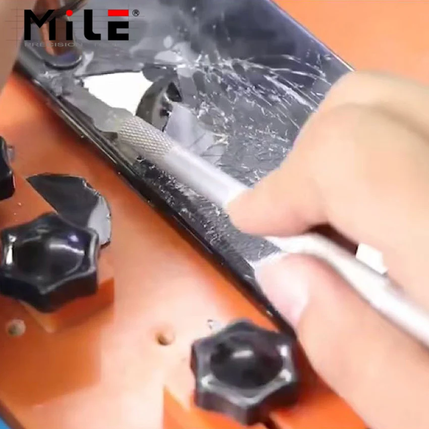 MILE Tampa traseira separada desmontagem fixação titular fixação vidro quebrado tampa traseira Fix LCD ferramenta de reparo para iPhone X 8P 8G
