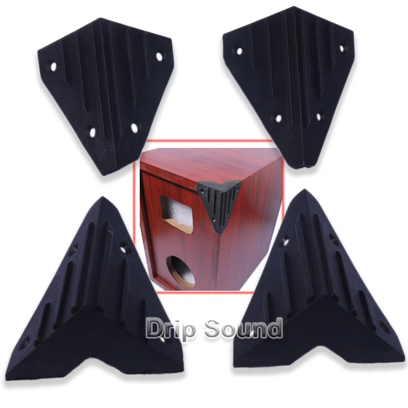 4 قطعة 70x42 مللي متر حامي الزاوية البلاستيكية الديكور الآمن الزاوية اليمنى غطاء للحماية لصندوق مكبر الصوت