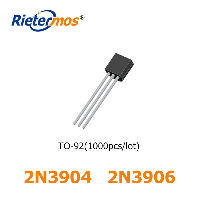 1000 шт. 2N3904 2N3906 TO-92 3906 3904 TO92 0.2A40V, сделано в Китае