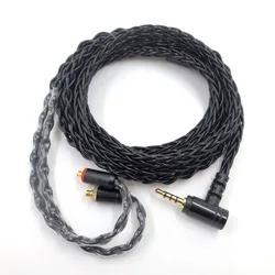 MMCX Replacement Earphone Cable for SE215 SE535 SE846 UE900 Headphone Silver Plated Upgrade Line for HiFi Earphone