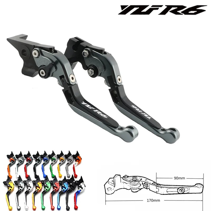 

For Yamaha YZF R6 2017 2018 New Laser Folding Extendable Motorcycle CNC Brake Clutch Levers