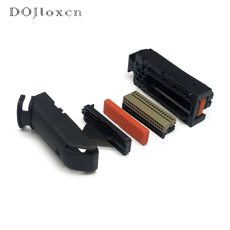 1/2 Sets 81 Pin Tyco ECU Electronic Control Unit Male Female Wiring Plug  For PCB Connector Black Socket 1-368255-1 1J0906385C