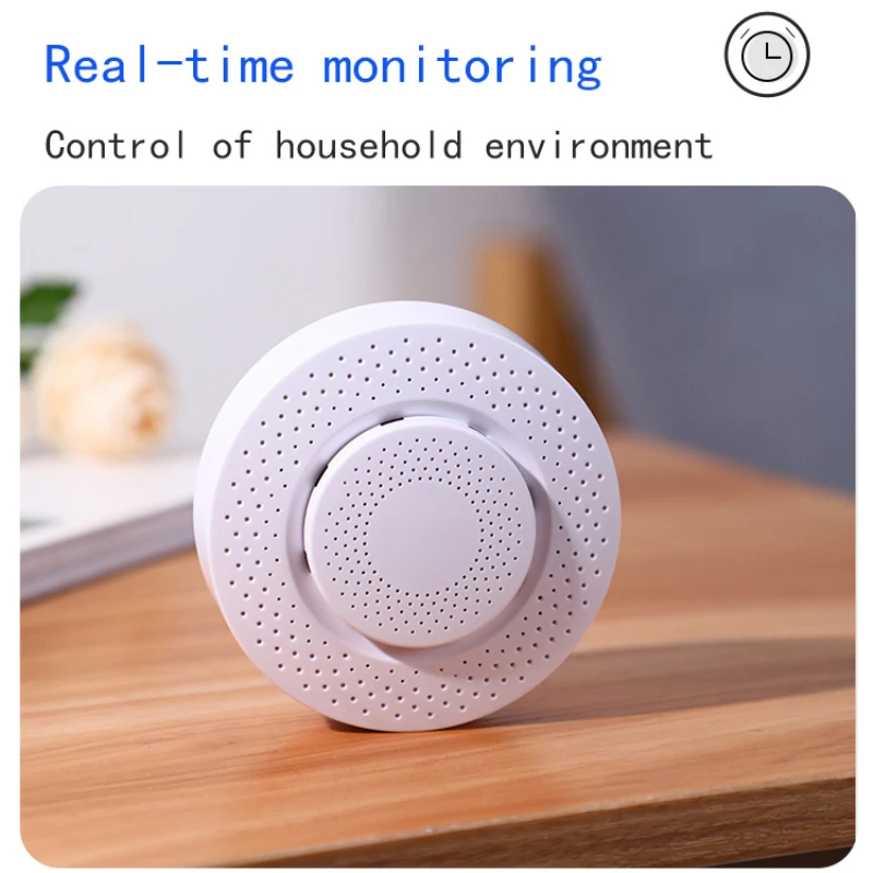 Tuya Home Alarm Gas Smoke Alarm Detector Carbon Dioxide Sensor Formaldehyde VOC Temperature Humidity Home Security Zigbee