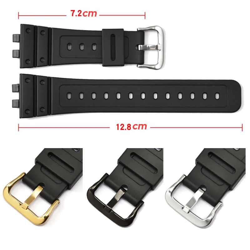 Watch Band for Casio G-SHOCK GMW-B5000 Steel Loop GMWB5000 Resin Watch Strap Rubber Pin Buckle Wrist Bracelet with Tools