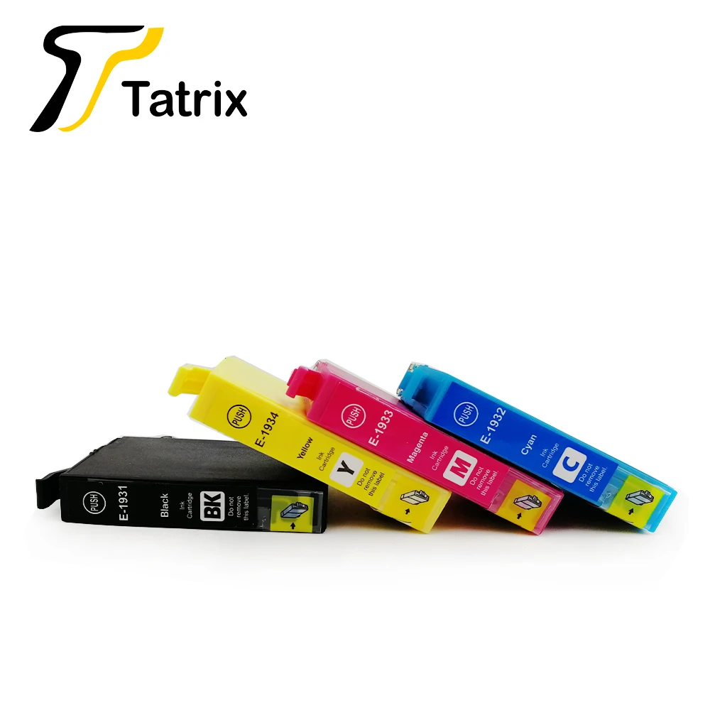 Tatrix For Epson 4PK T1931 - T1934 Ink Cartridge For Epson WF-2521 WF-2531 WF-2541 WF-2631 WF-2651 WF-2661 etc