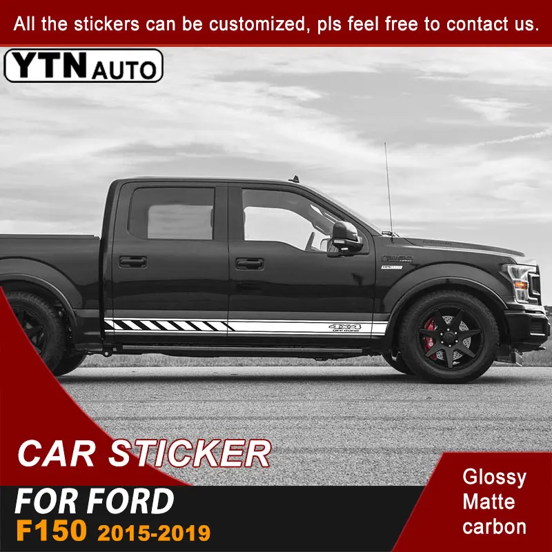 

4x4 Off Road Car Decal Side Door Raing Graphic Vinyl Fit For Ford F150 2015 2016 2017 2018 2019 Cool Car Sticker Customized