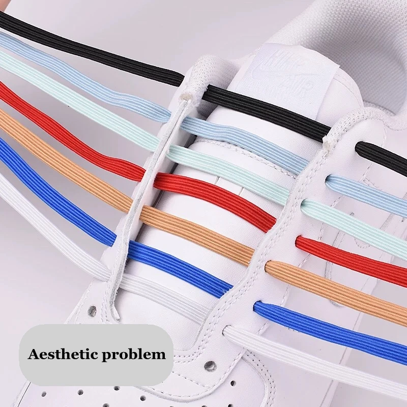 Magnetic Shoelace Elastic Flat Shoe laces No Tie Shoelaces Quick Magnetic Lock Lazy Laces for Kids and Adult 24 Colors image 3
