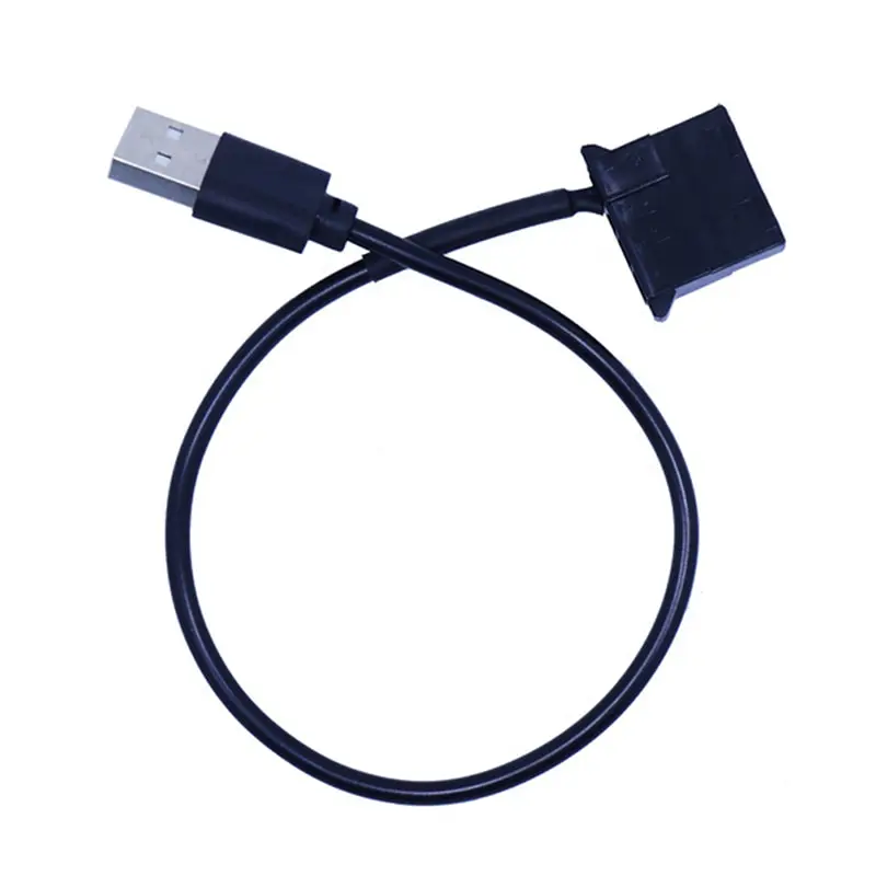 1pc USB to 4 Pin Molex Fan Power Cable Computer Case Adapter Cord 4Pin Female to 5V USB Male USB Adapter Cable
