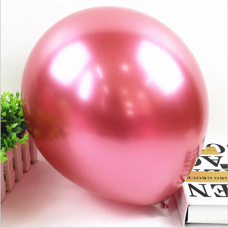 10/30PCS 12-Inch Metal Balloon Set Baby Bath Anniversary Birthday Party Wedding Christmas Decoration