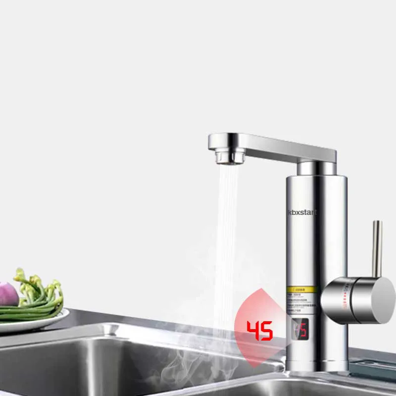

Kbxstart Kitchen Keuken Instant Electric Hot Water Heater Tap Bathroom Led Faucet Luxurious Design 3 Seconds Fast Heating Heater
