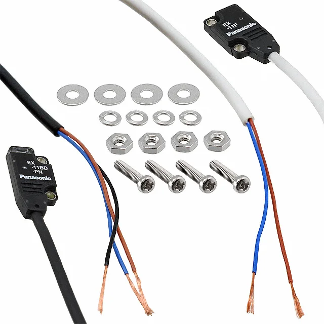 

Photoelectric Sensors EX-11B-PN = EX-11P + EX-11BD-PN Through-Beam Optical Sensor 5.9" (15cm) PNP - Open Collector/Dark-ON