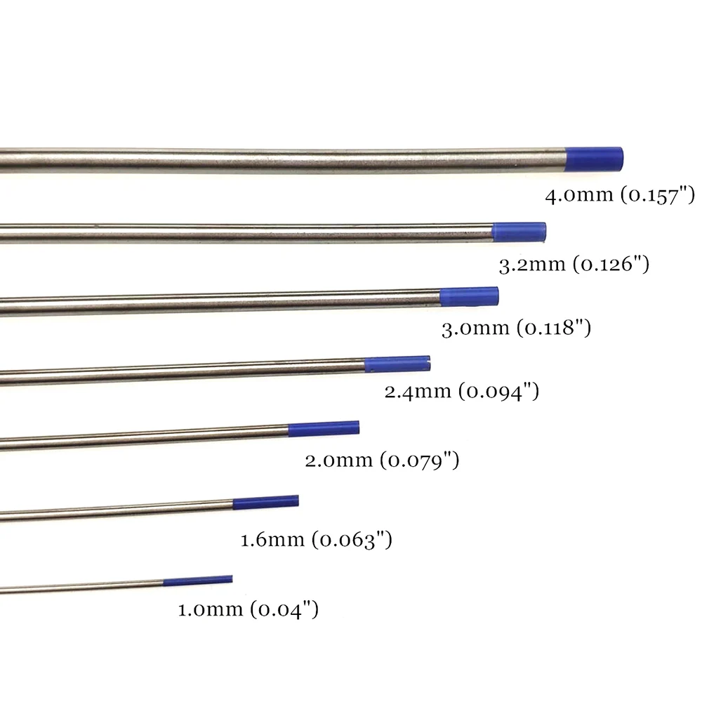 Professionele Tungsten Elektroden Lassen Staven 1.0 1.6 2.0 2.4 3.0 3.2 4.0Mm WT20 WC20 WL20 WL15 WZ8 Wp WY20 WR20 Voor Tig Lasser