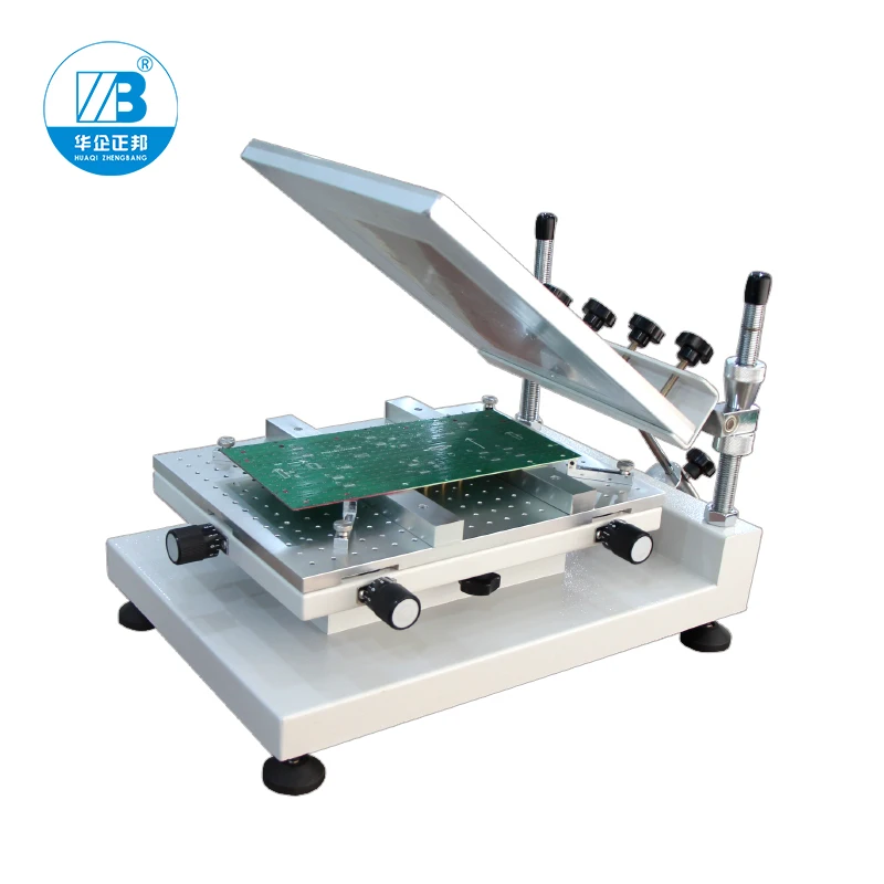 High Precision Solder Paste Screen Printer 300x400mm Adjustable Manual PCB Solder Paste Printer Smt Stencil Printing Machine