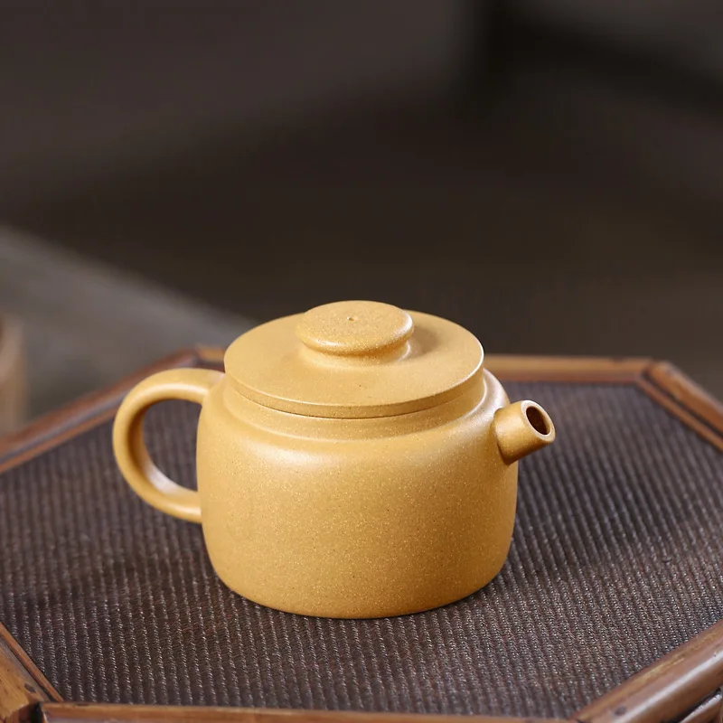 TaoYuan 】 recommended yixing teapot xiao-lu li pure manual gold period of plum blossom wheel bead 160 cc