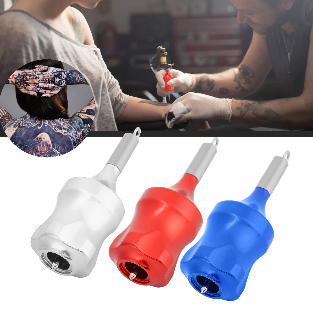 Professionele 30Mm Draagbare Tattoo Grip Aluminium Cartridge Tattoo Machine Handvat Antislip Tattoo Naald Grip Body Art Tool