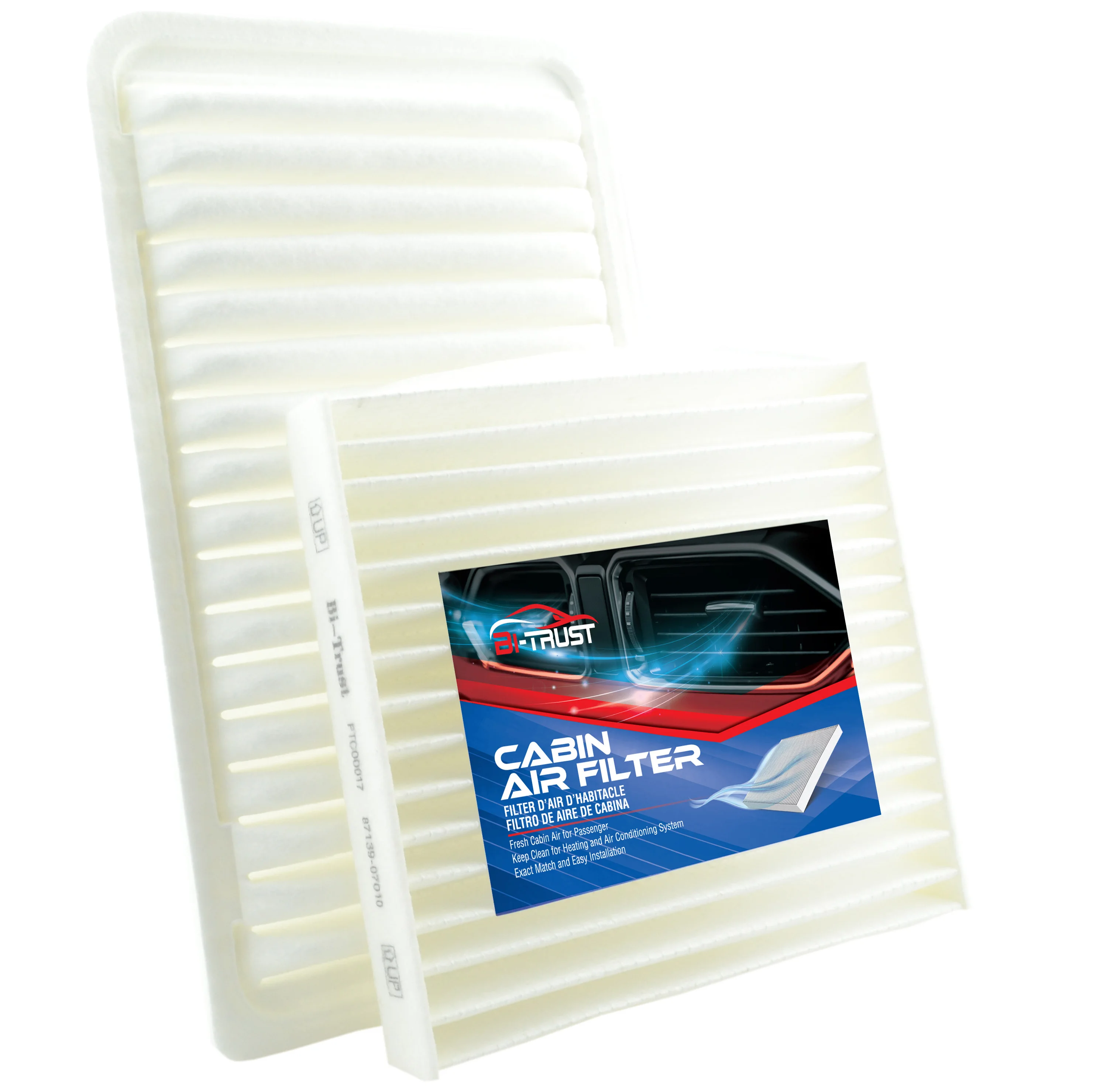 Bi-Trust Engine & Cabin Air Filter for 2004-2005 Toyota Sienna/2008-2013 Toyota Highlander/2007-2011 Toyota Camry