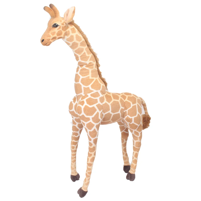 

Dorimytrader Jumbo Simulation Animal Giraffe Plush Toy Giant Stuffed Deer Great Gift Decoration 55inch 140cm DY60659