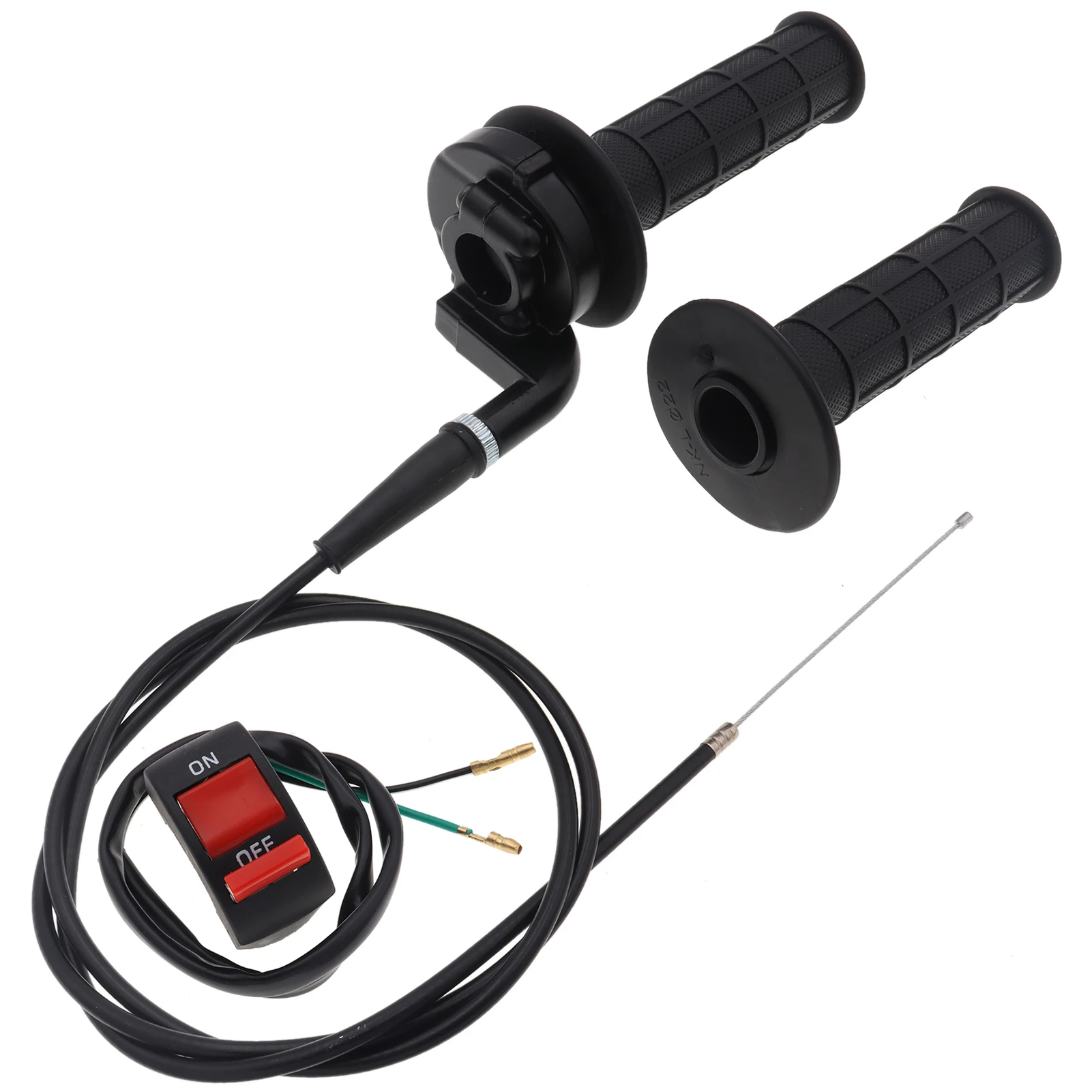 22mm Twist Throttle Handle Grip Kit with Cable ON/OFF Switch for 125CC 150CC 250CC ATV Dirt Quad Pit Bike