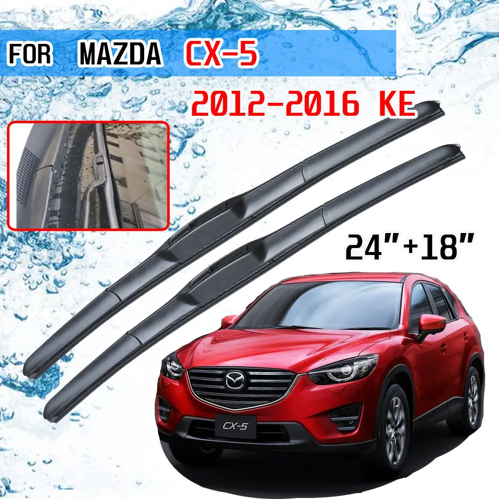 For Mazda CX-5 2013 2014 2015 2016 KE CX5 CX 5 MK1 Accessories Car Front Windscreen Wiper Blades Brushes Cutter U Type J Hook