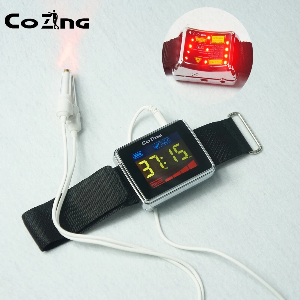 650nm Laser Physiotherapy Wrist Diode LLLT for Diabetes Hypertension Treatment Diabetic Cholesterol Watch Rhinitis Therapy