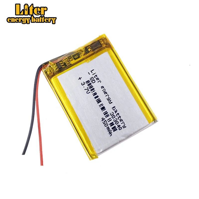 100pcs/lot 3.7V,450mAH,303040 Polymer lithium ion / Li-ion battery for TOY,POWER BANK,GPS,mp3,mp4